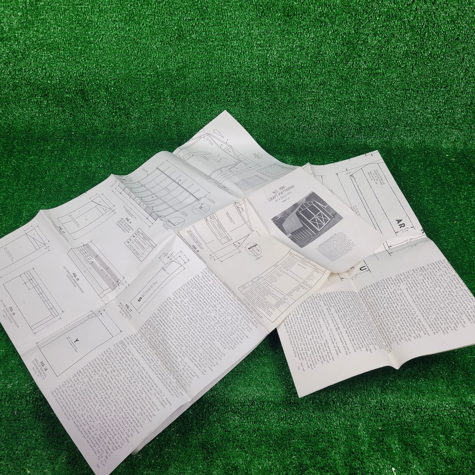 Vintage Shed Barn Storage Building Plans & Specs – Detailed Incl Materials List