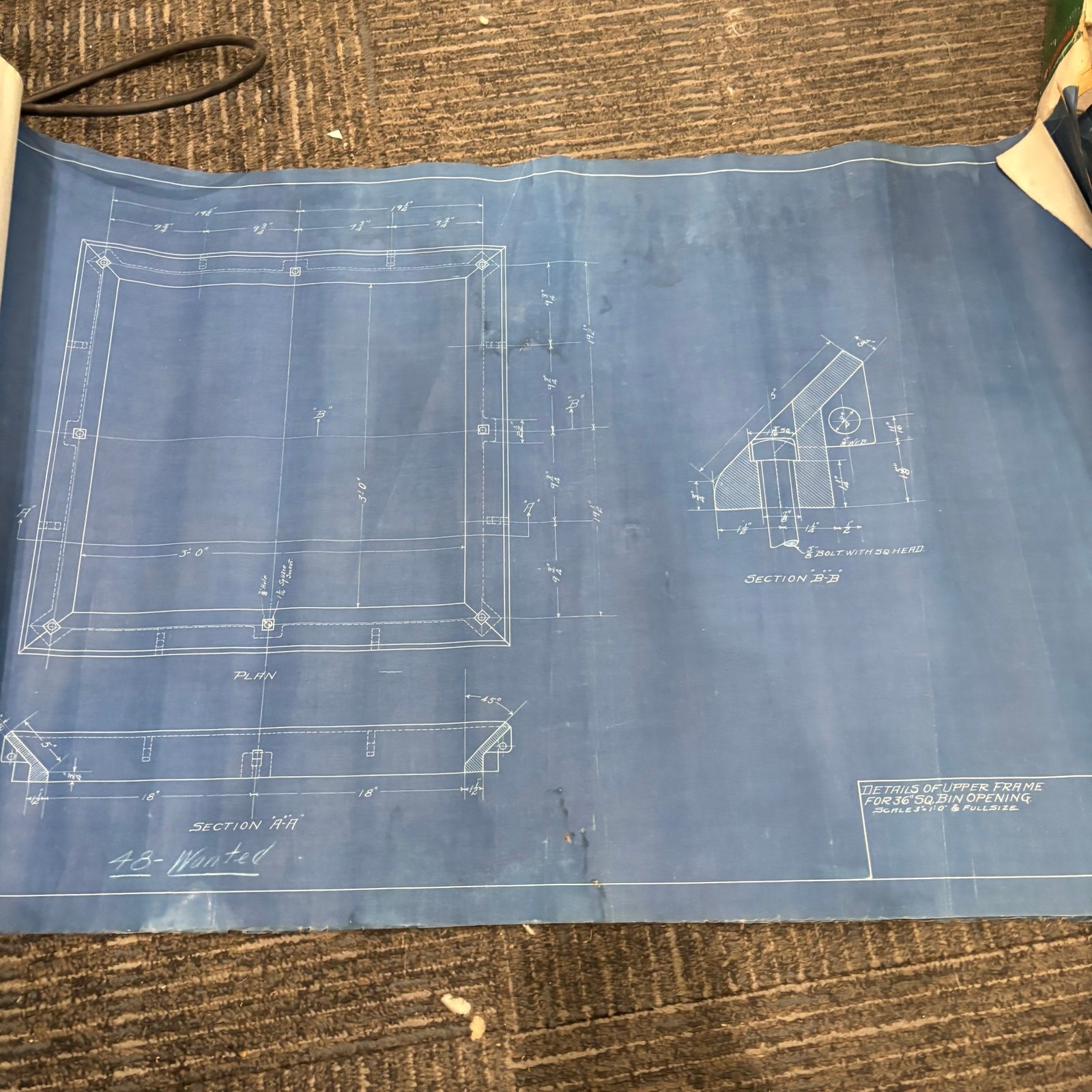 Vtg 1918 AT&SF Santa Fe Building Blueprints Railroad Memorabilia Kansas ~16 pgs