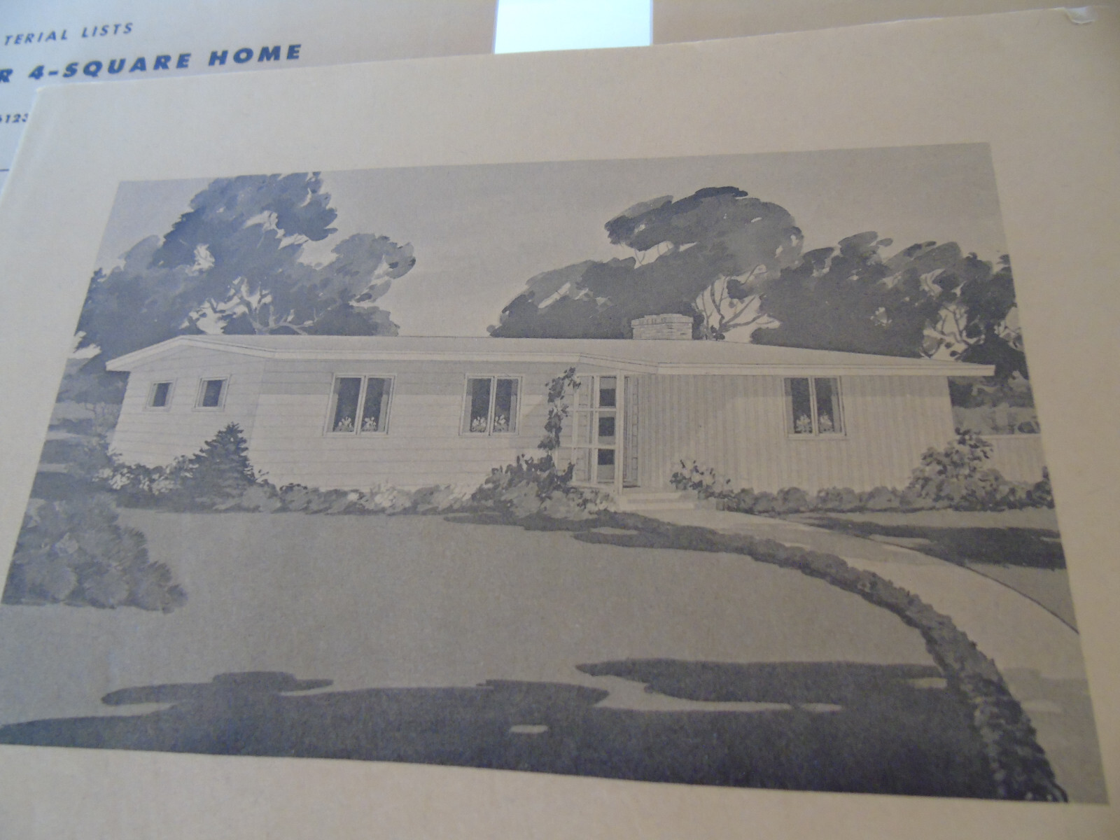 MCM SMALL RANCH HOUSE PLANS, BLUEPRINTS, DRAWINGS, MATERIAL LIST AND MORE
