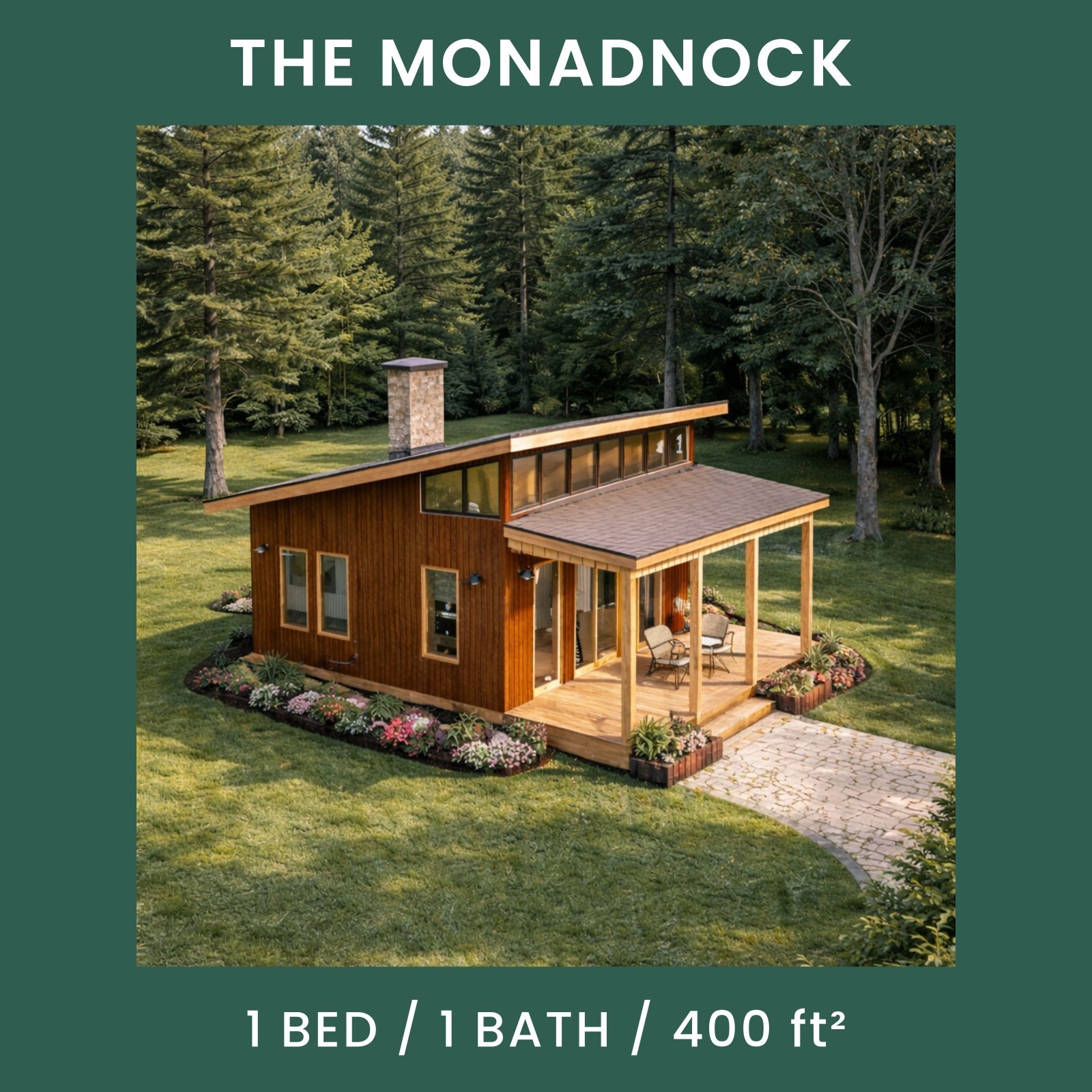 The Monadnock Tiny House Blueprint Set (CAD File + Materials List)