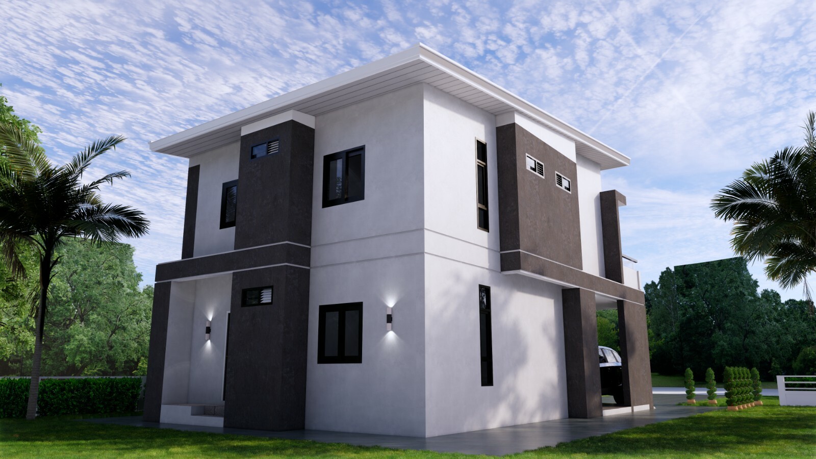 25×38 Feet Small House Plan 7.5×11.7 Meter 4 Beds 4 Baths Shed R(A4 Hard Copy)