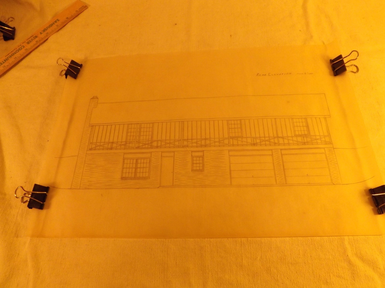 VINTAGE HOUSE BLUEPRINTS #5— 12″ X 18″ SEE PICTURES 7 PAGES