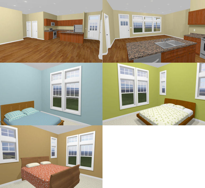 46×30 House — 3 Bedroom 2 Bath — PDF Floor Plan — 1,338 sq ft — Model 1A