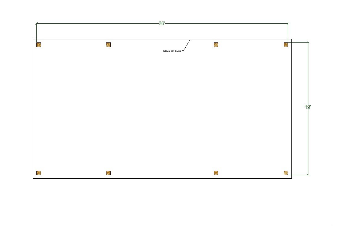 Pole Barn Pavilion Plans with Double Lean