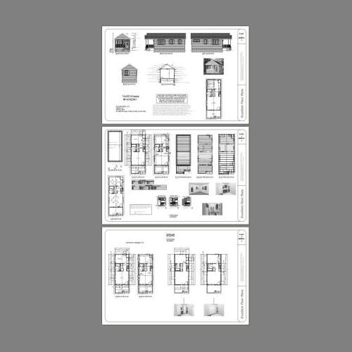 14×30 Tiny House — 419 sq ft — PDF FloorPlan — Model 1A