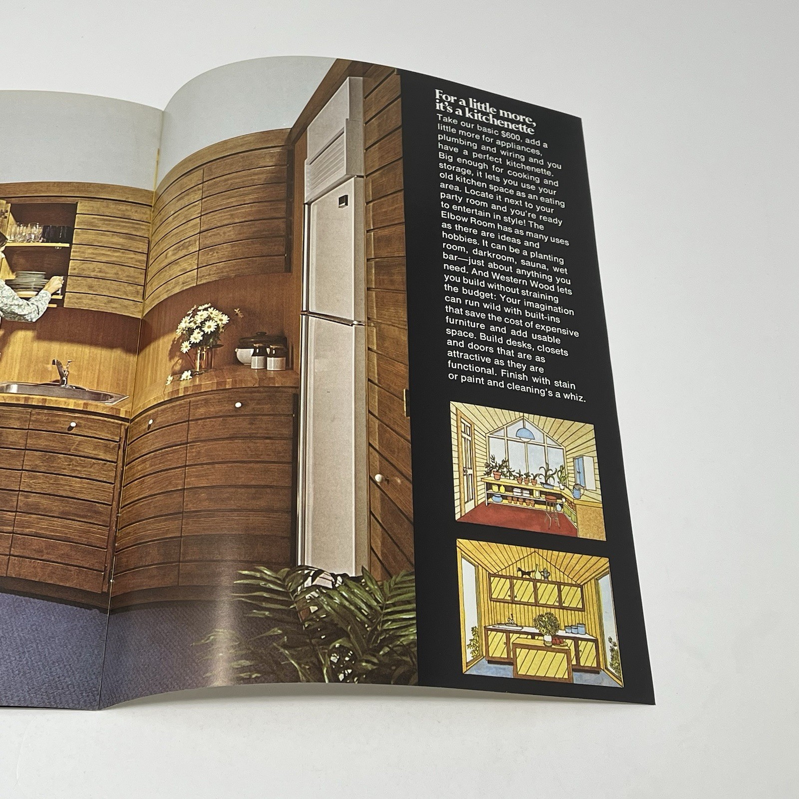 1960’s Western Wood Products Elbow Spare Room House Design Idea Dealer Brochure