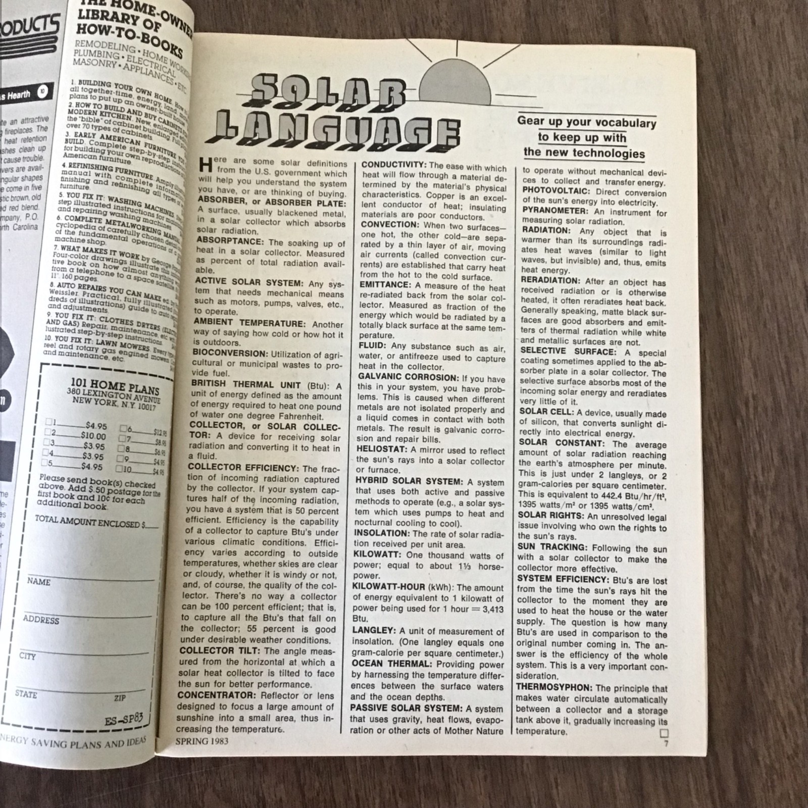 1983 Vtg Contemporary Home Floor Plans HOUSE Book SEE INDEX Solar Energy Saving