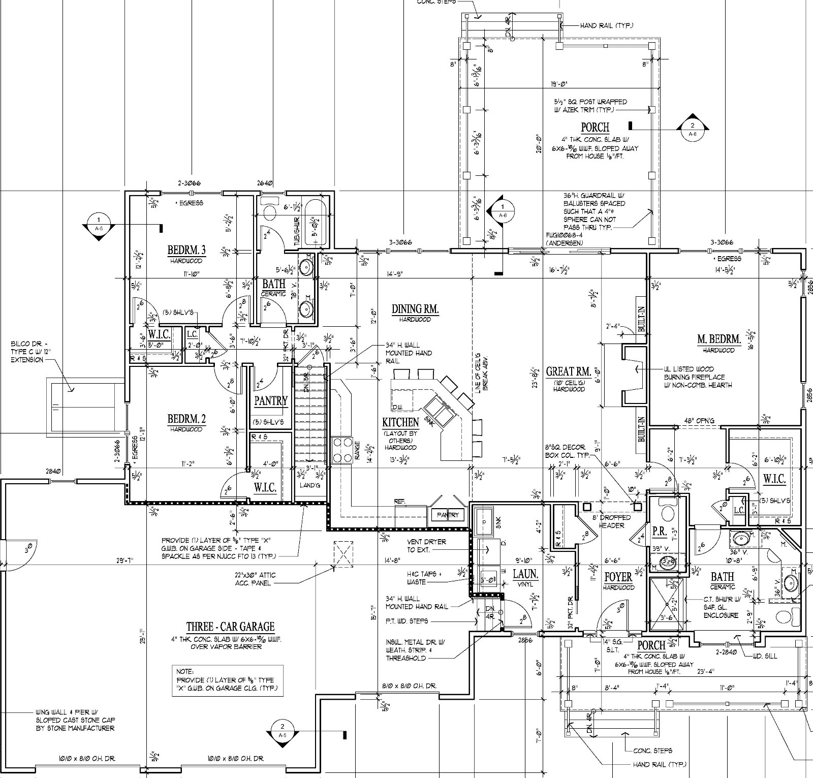 Custom Rancher Home House Plans Building Plans / 3 Bedroom / 2,125 Sq Ft