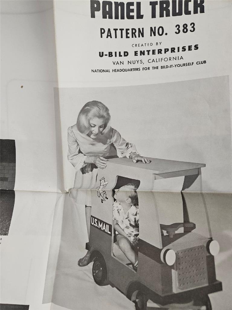 LOT OF 5 VINTAGE U-BILD ENTERPRISES BUILDING PLANS WOODWORK 349 337 390 334 383