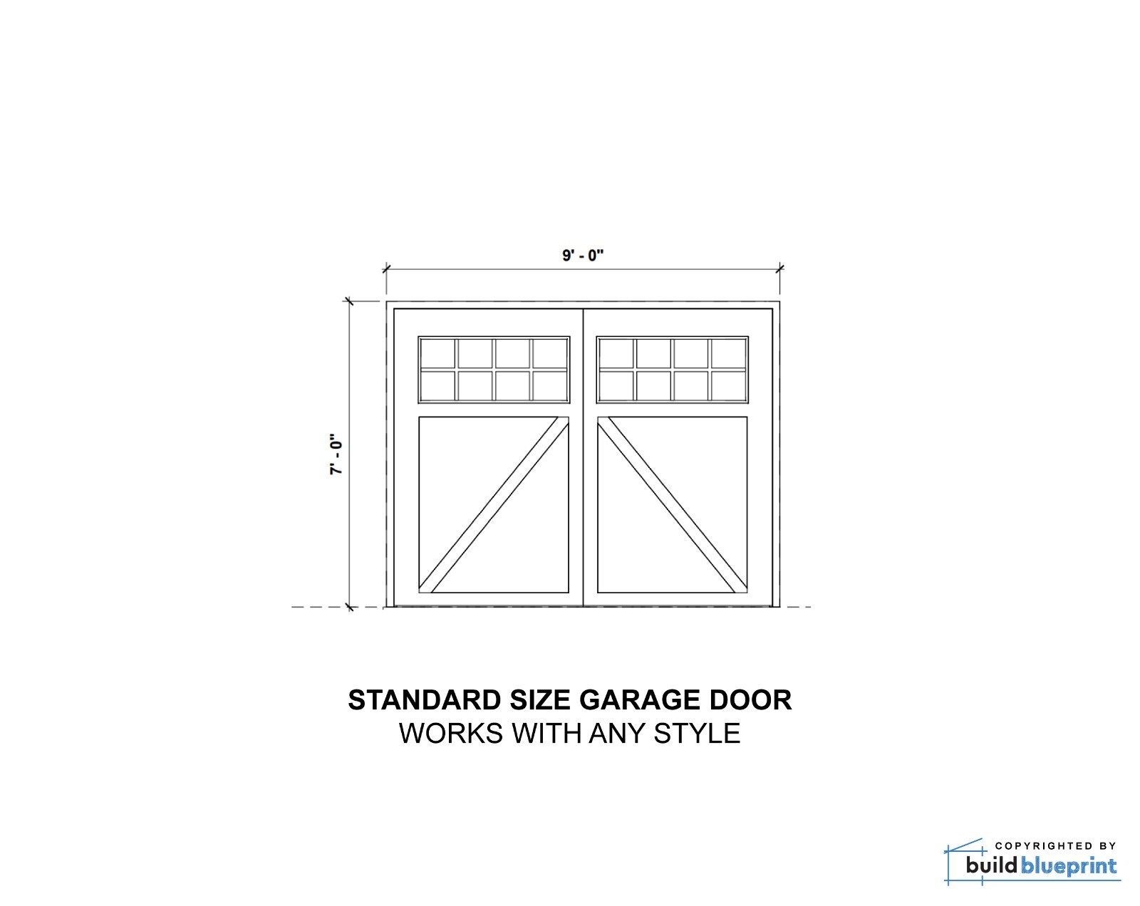26′ x 26′ Two Car ADU Garage Loft Architectural Plans – PDF Download