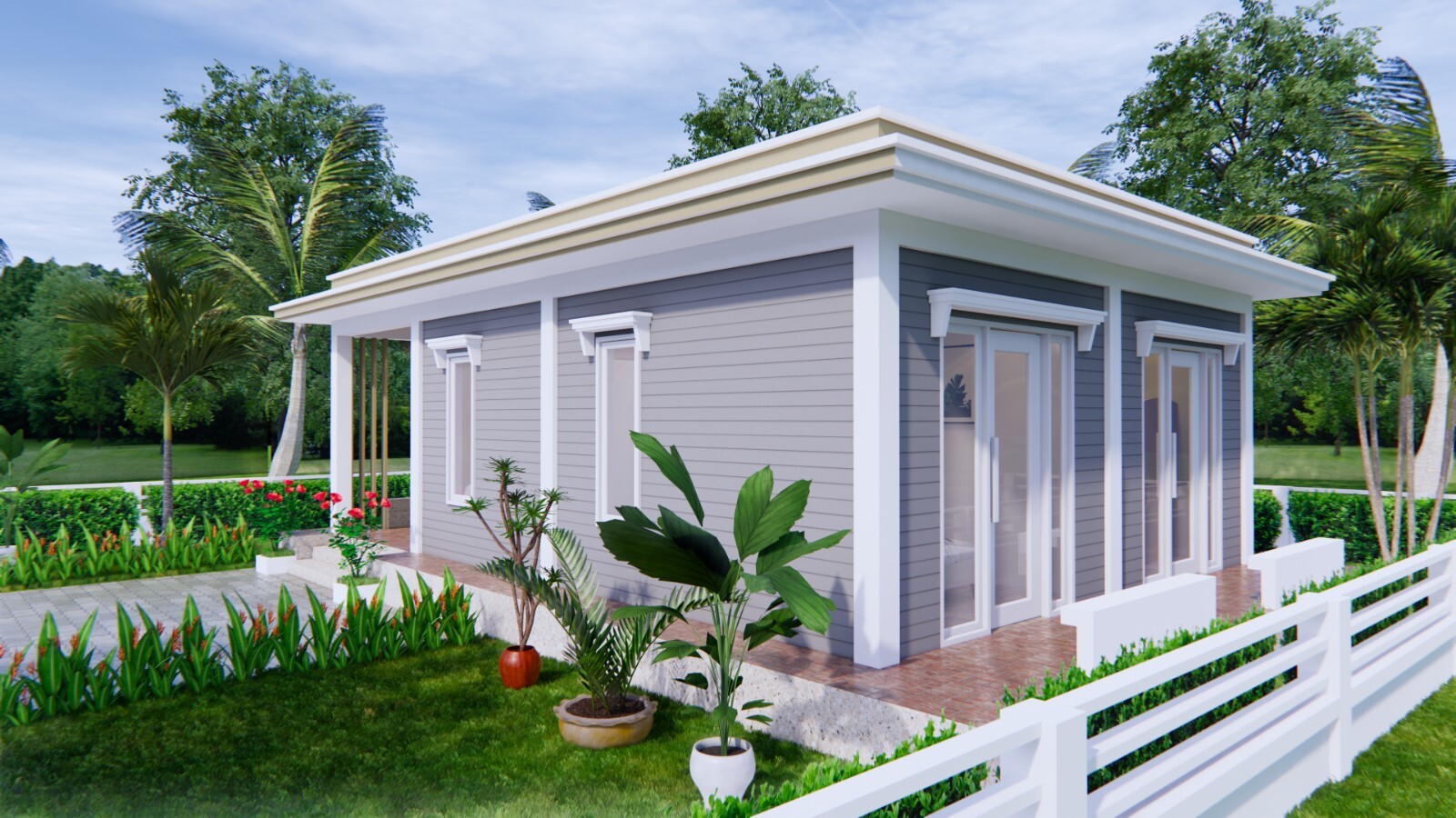 30×20 Feet Small House Designs 9×6 Meter 2 Beds 1 Bath Terrace (A4 Hard Copy)