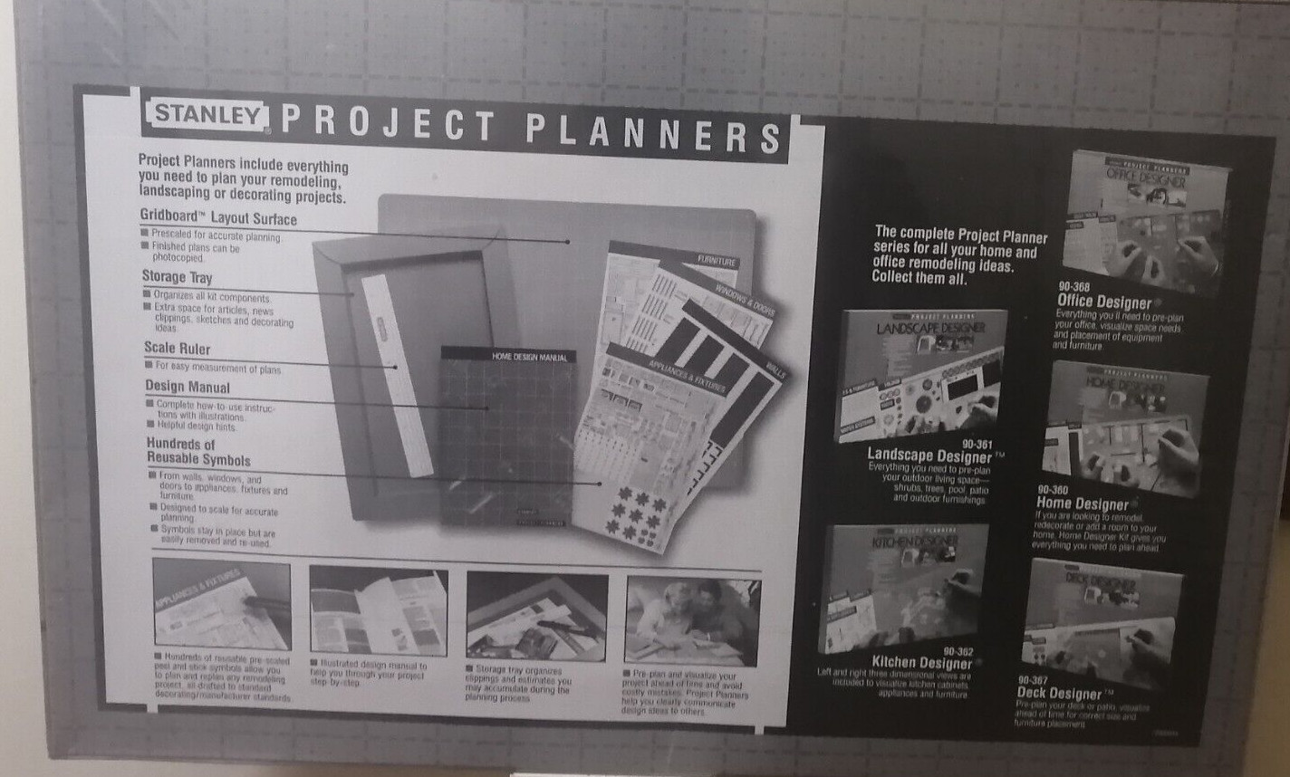 NEW STANLEY PROJECT PLANNERS DECK DESIGNER