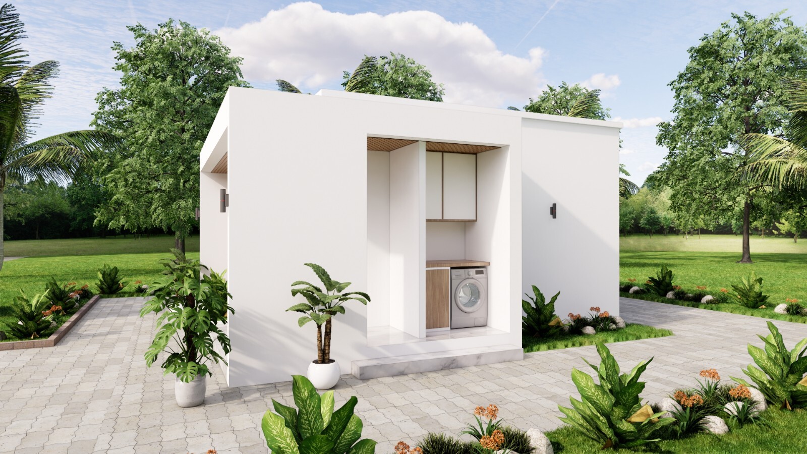 13×20 Feet Small House Plan 4×6 Meter 1 Bed 1 Bath Hidden Roof PDF +A4 Hard Copy