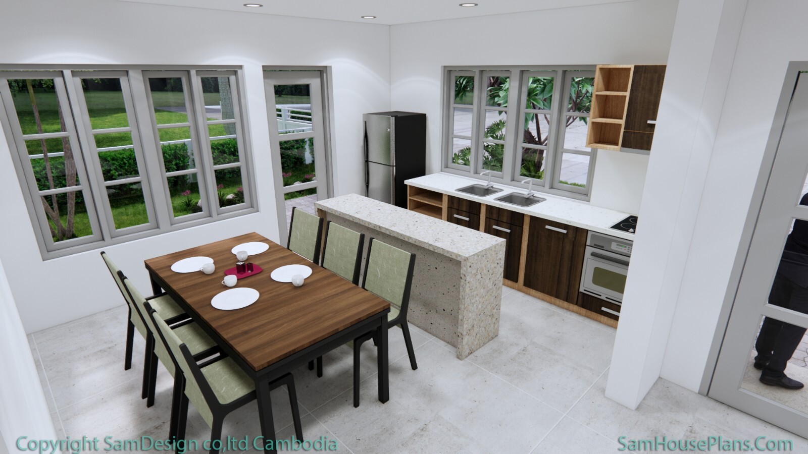 33×53 Feet House Design Plans 10×16 Meter 4 Beds 5 Baths Terrace (A4 Hard Copy)