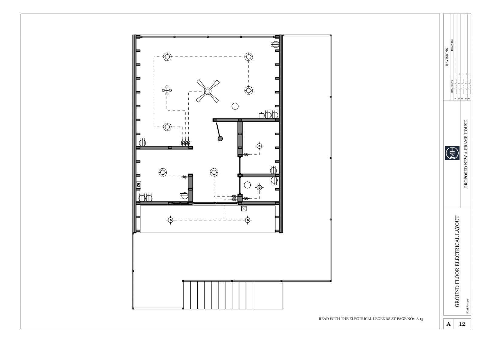 Modern A-Frame Cabin House Plan With AutoCAD File And PDF For Blueprint Plans