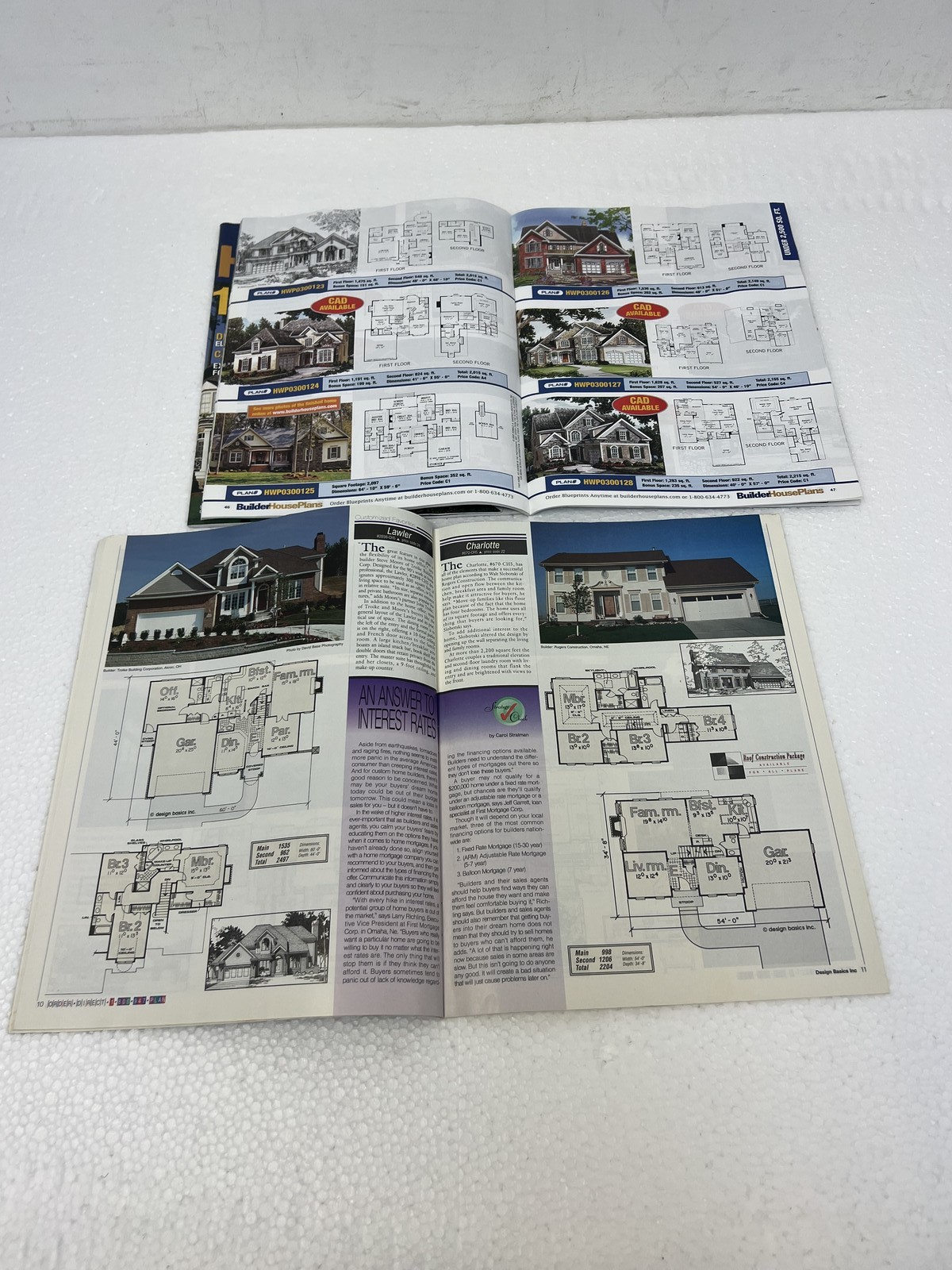 Vintage Home House Plans Magazines Lot x10 Blueprints Architectural Design Books
