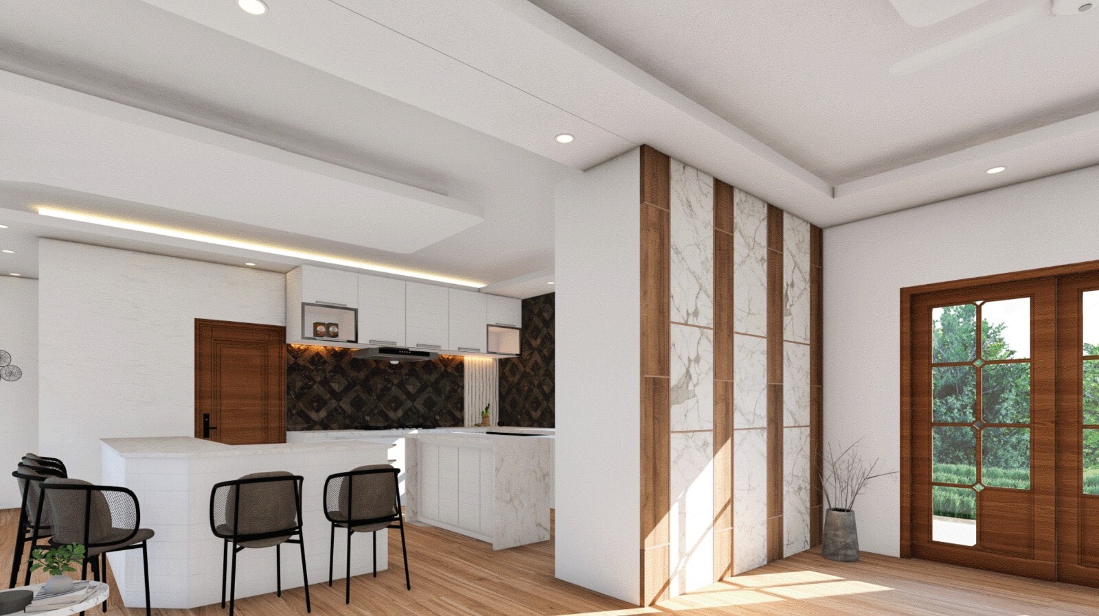 Plans for a 2 Bedroom Home with 5-Car Garage, Workshop, Attic Room, and Basement