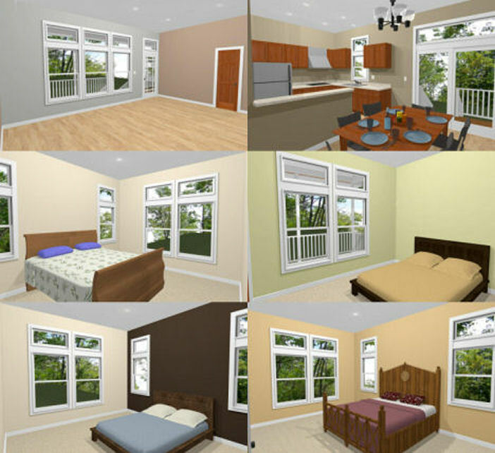 60×30 House — 4 bedroom 3 Bath — 1,800 sqft — PDF Floor Plan — Model 2B