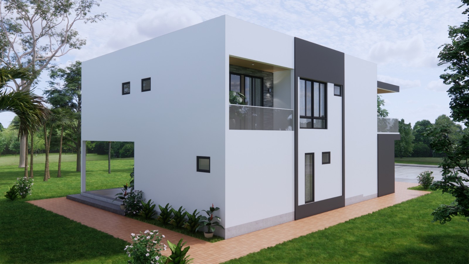 39×49 Ft House Design Plans 12×15 Meter 5 Bed 6 Bath Terrace Roof (A4 Hard Copy)
