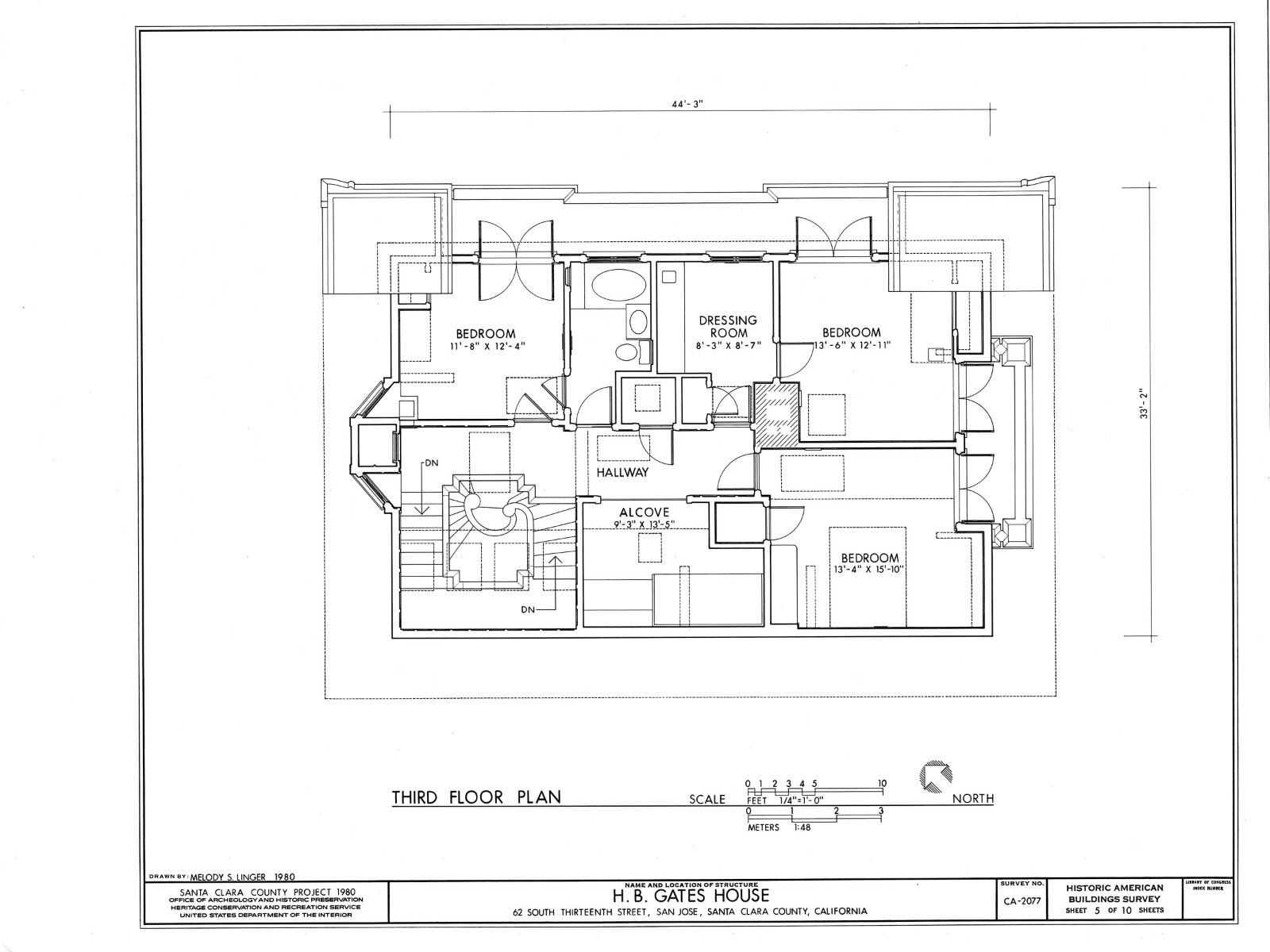 Craftsman Masterpiece by Bernard Maybeck, architectural prints, 4+ Bedrooms