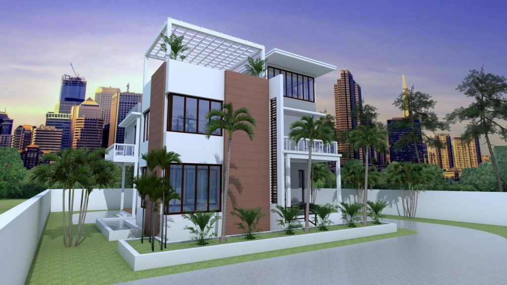 Custom Home Plan 12×14 Meter 40×48 Feet 3 Beds 4 Baths Terrace (A4 Hard Copy)