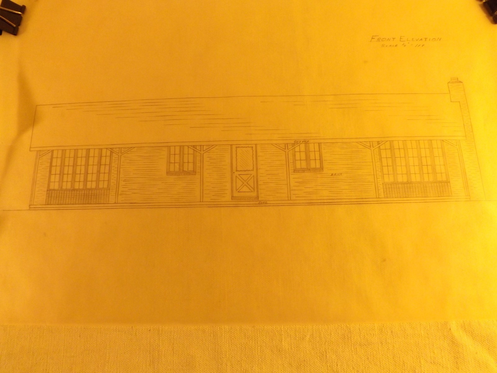 VINTAGE HOUSE BLUEPRINTS #5— 12″ X 18″ SEE PICTURES 7 PAGES