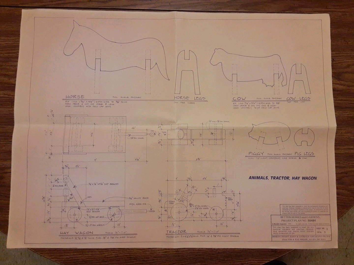 Barn Doll House Project Plans 1980’s