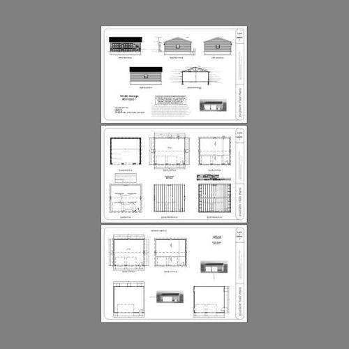 30×26 2-Car Garage — 780 sqft — PDF Floor Plan — Model 1A