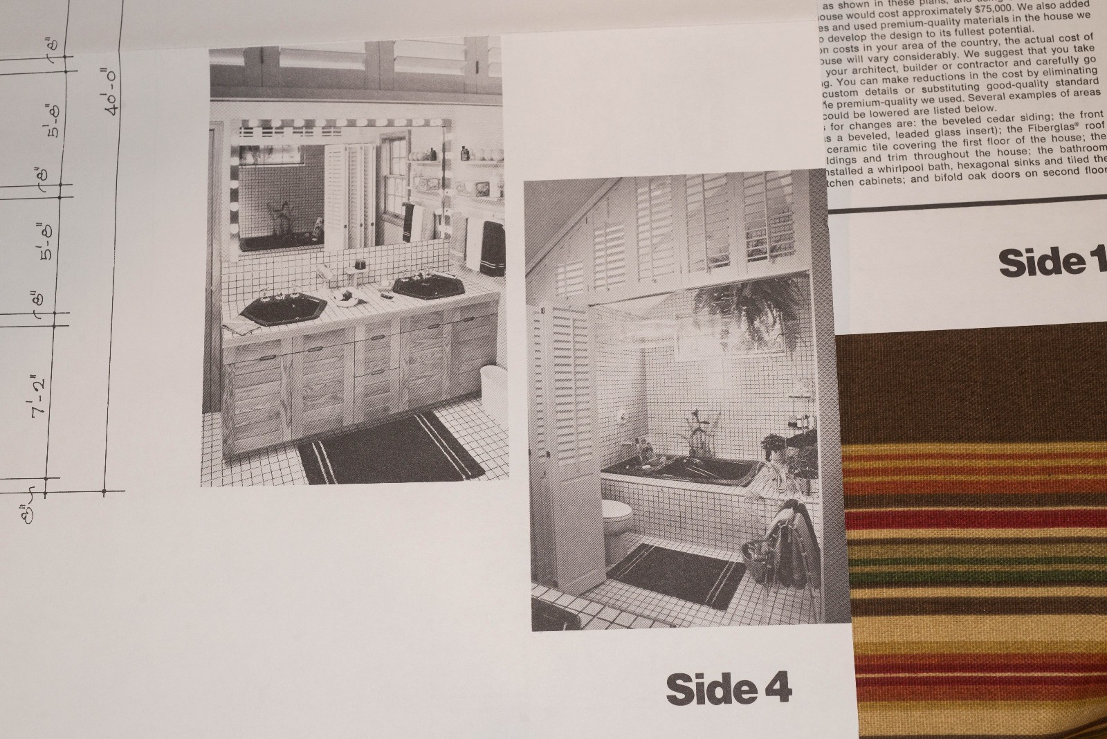 Vintage Women’s Day House Plans, Blue Print, A Small House WD Award Winner, 1982