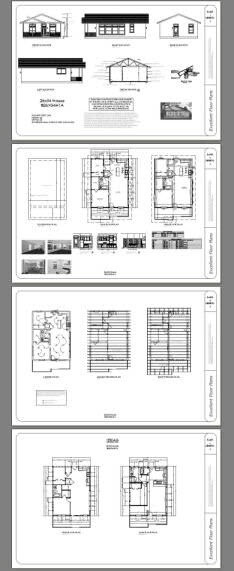 26×34 House — 1 Bedroom 1 Bath — 884 sq ft — PDF Floor Plan 1A