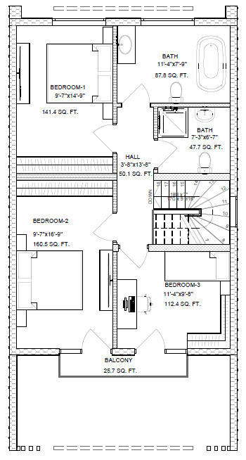 29’x44’ 3 Bed, 3 Bath Premium Barnhouse Architectural Build Plans PDF.