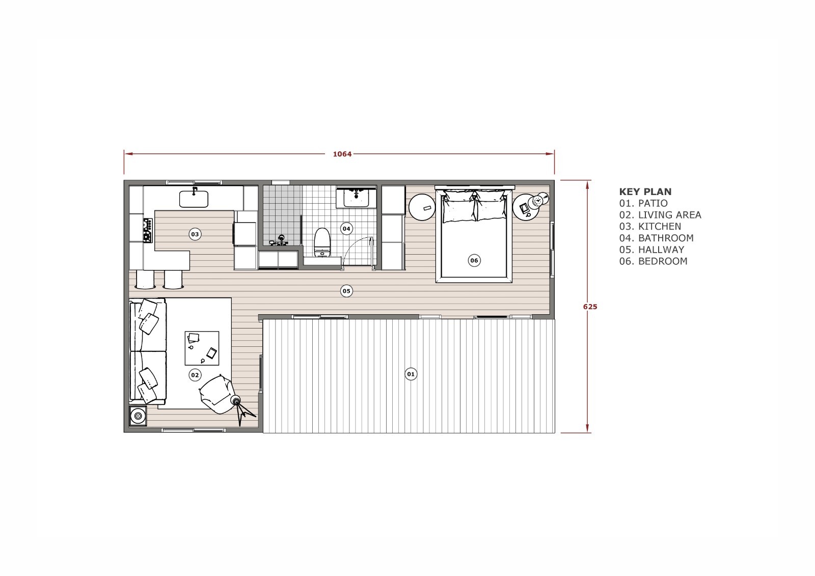 Modern Tiny House Plan | 1-Bedroom Scandinavian Cabin ( Digital Download )