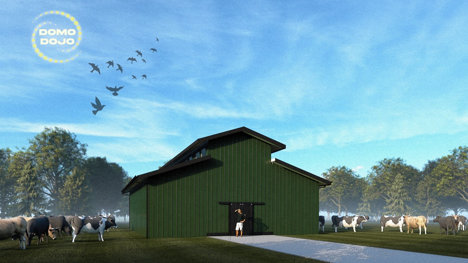 Lofty Stable Agricultural Building Plans – PDF Downloadable Blueprint