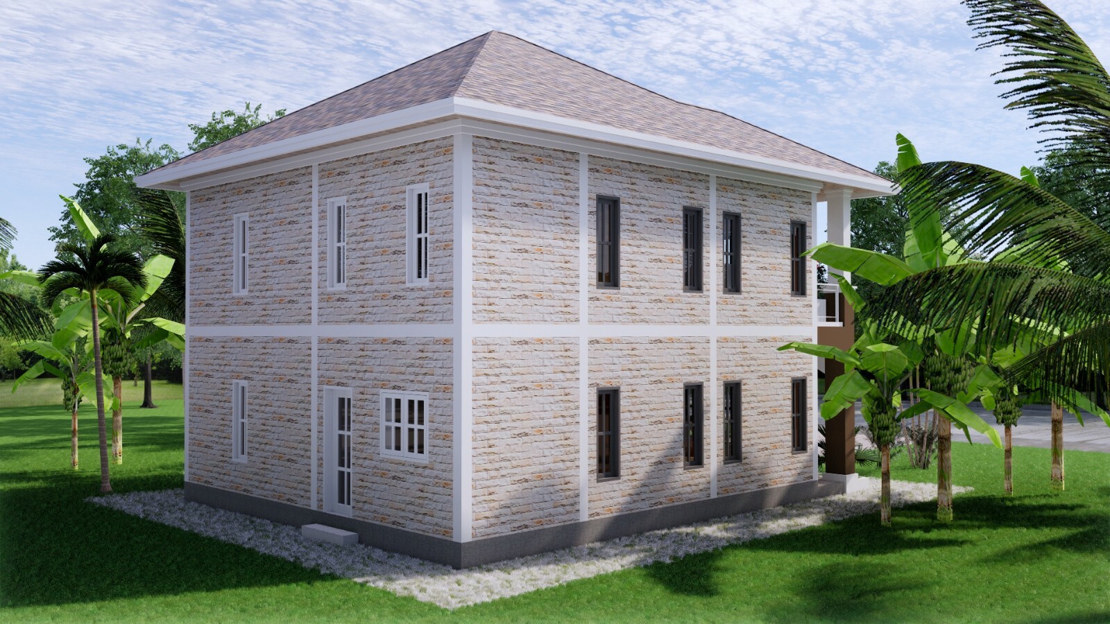 Custom House Plan 26×36 Feet 9×11 Meter 5 Beds 3 Baths Hip Roof (A4 Hard Copy)