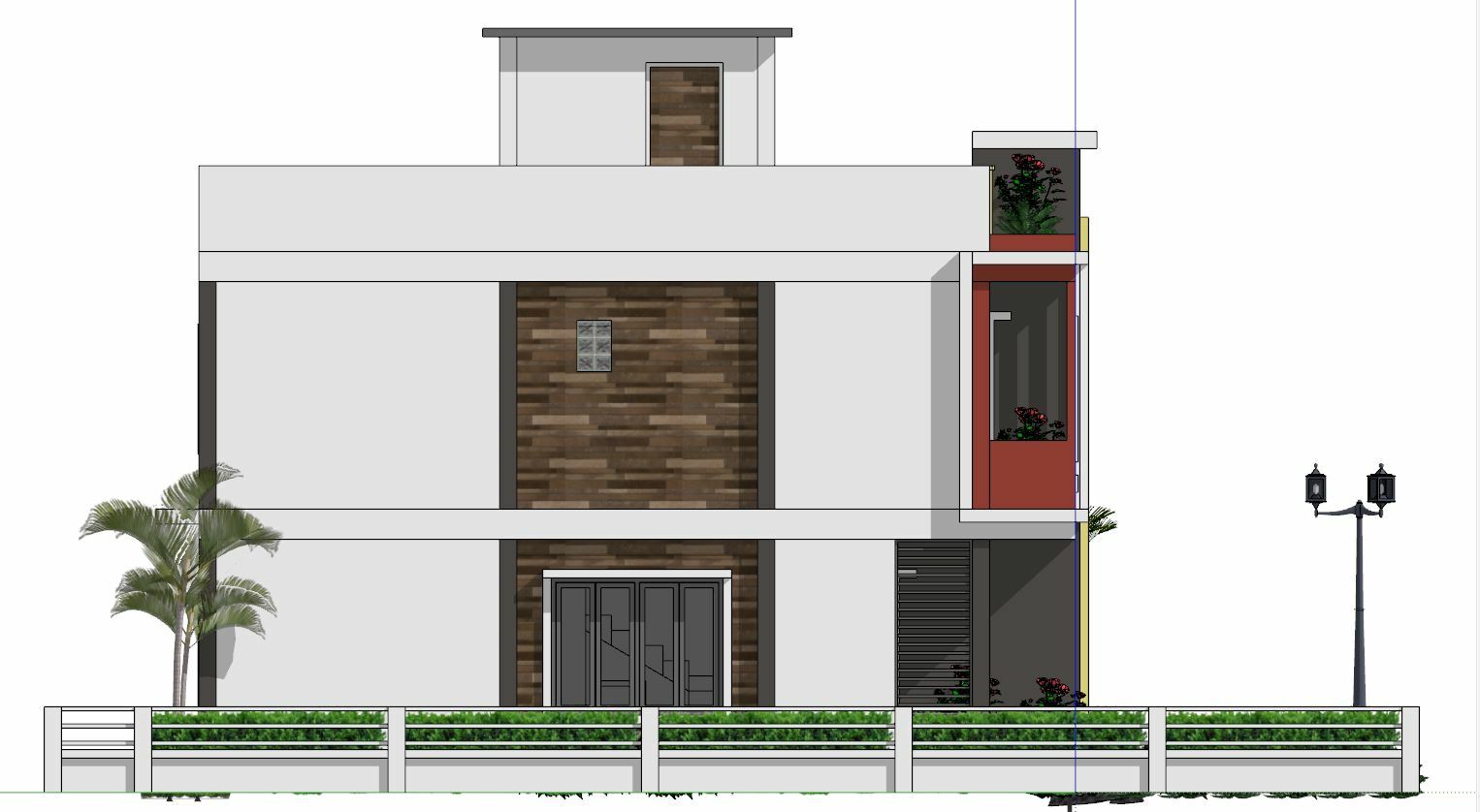 House Plan 6×10 Meter 20×33 Feet 3 Beds 3 Baths Terrace Roof Pdf (A4 Hard Copy)