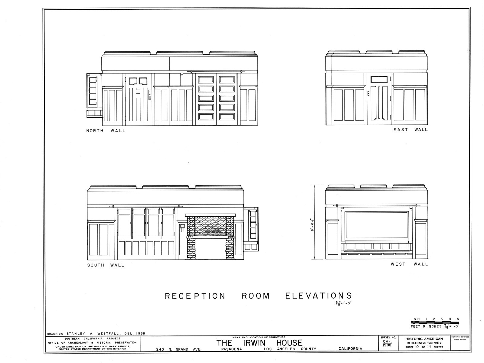 Craftsman Masterpiece by Greene & Greene, architectural prints, 8 Bedrooms
