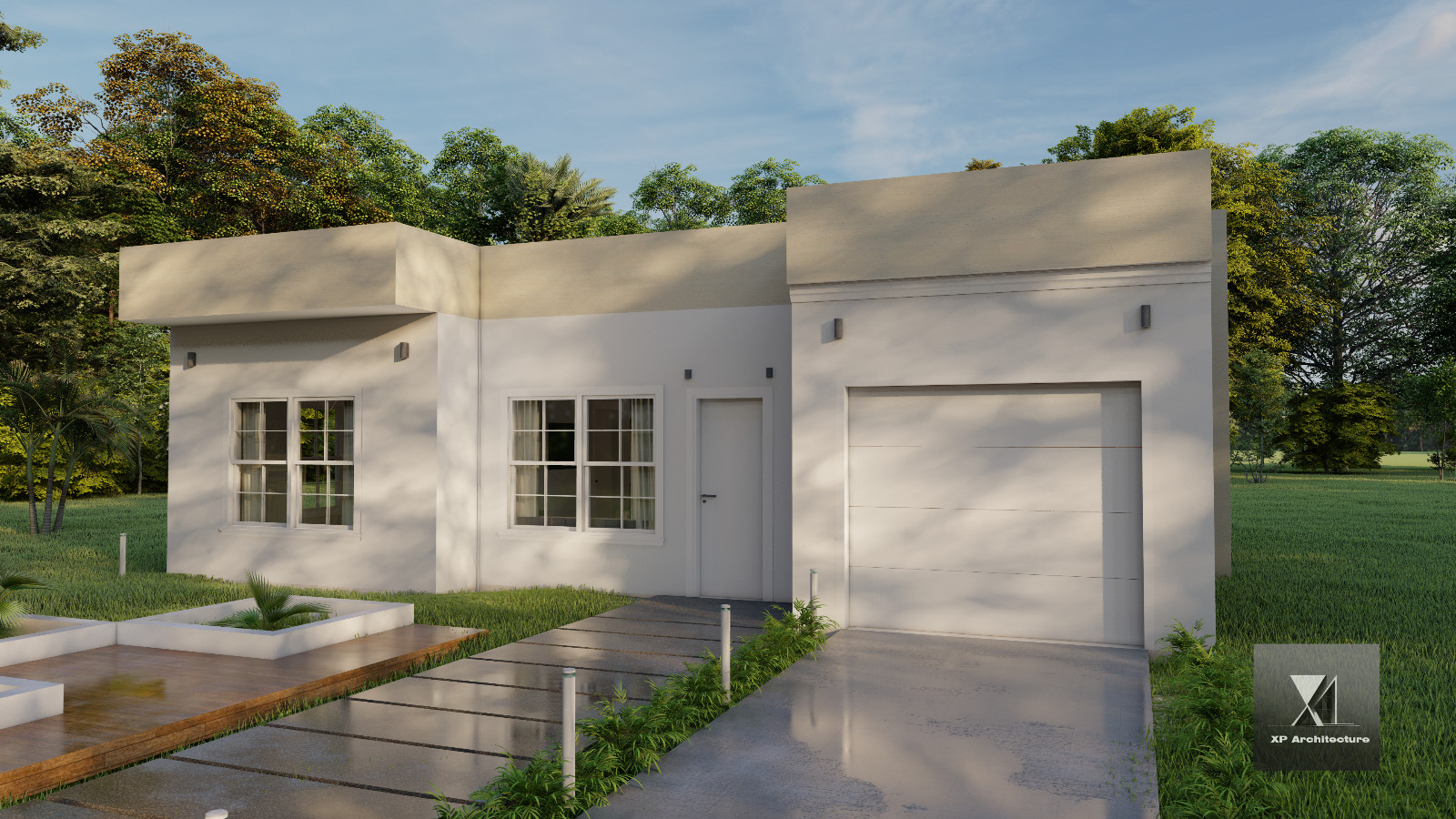 Contemporary House 114 m2 – 2 Bedrooms- 2 Bathrooms – Plan PDF