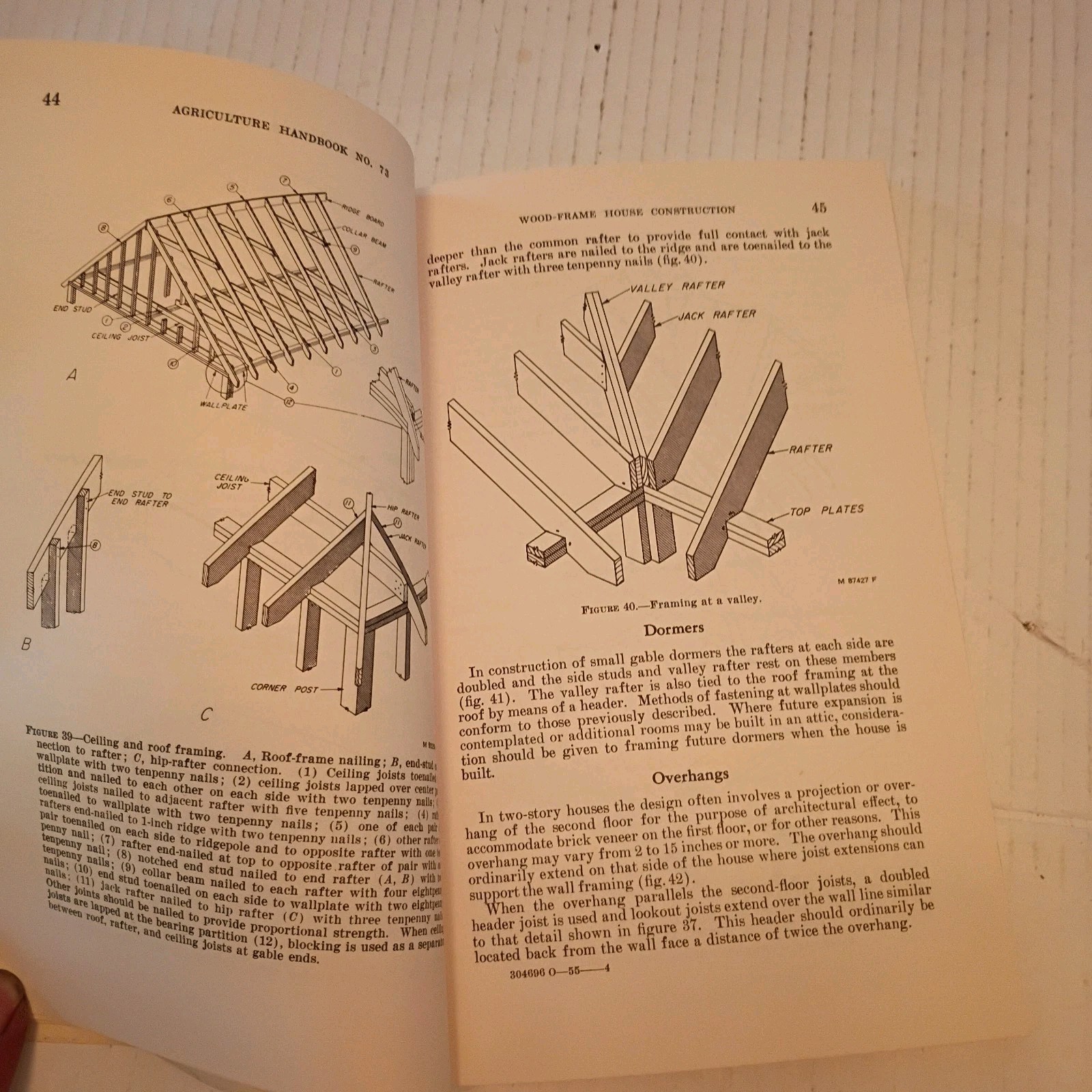 Wood-Frame House Construction by L. O. Anderson and O. C. Heyer 1955 Softcover