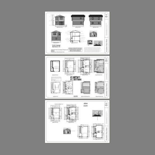 20×24 1-Car Garage — 888 sq ft — PDF Floor Plan — Model 11A