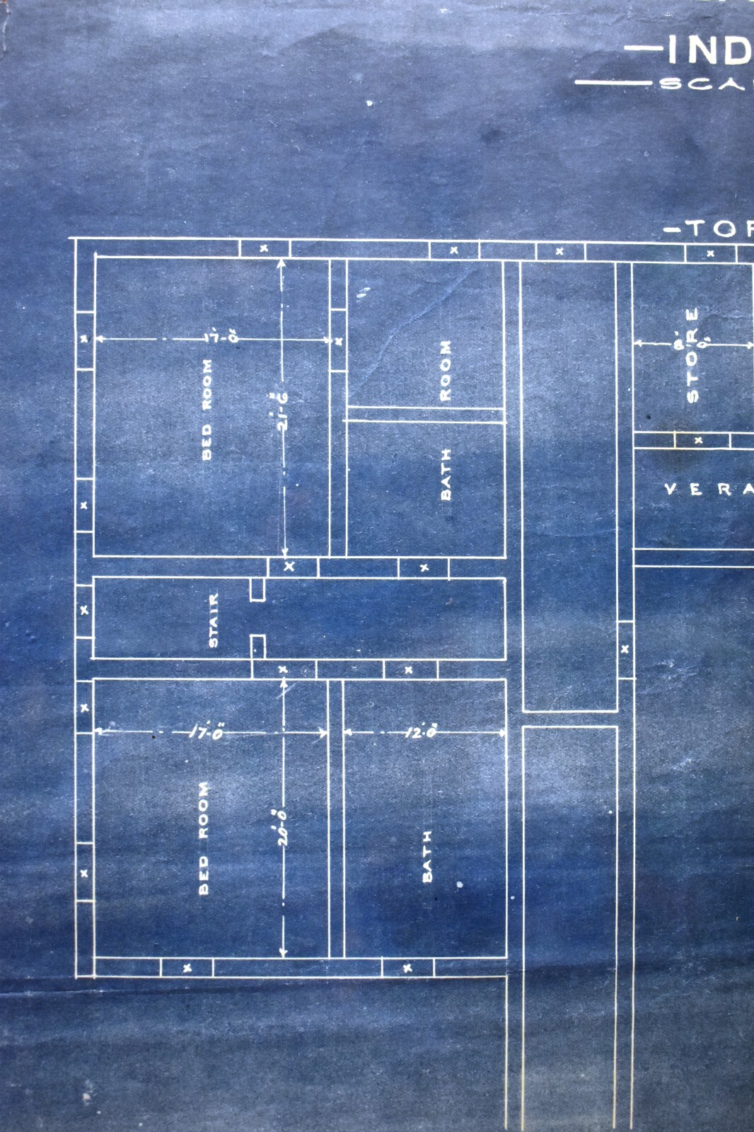 Antique Lal Bagh Palace Indore Architectural Top Plan & Lay-Out 1926 Circa Old”1
