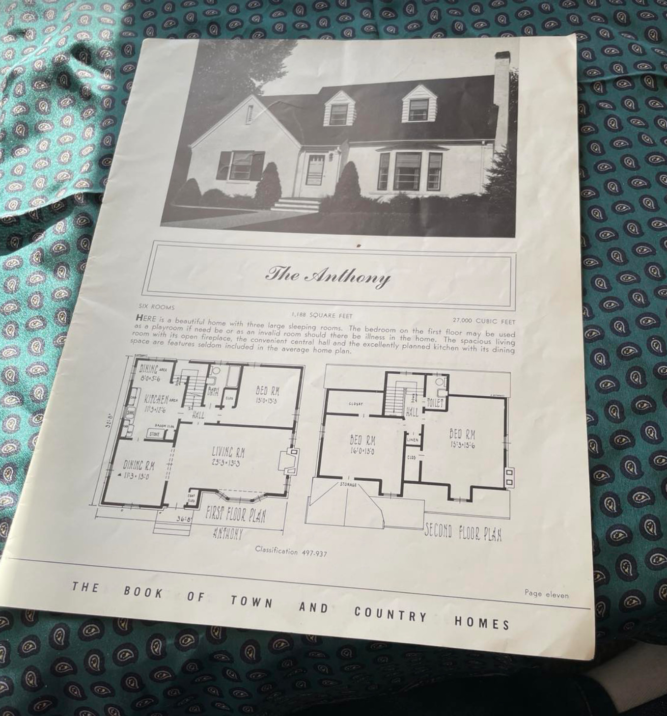 Floor Plans Town Country Homes 1950s Anthony 497-937 Sandusky 565-495