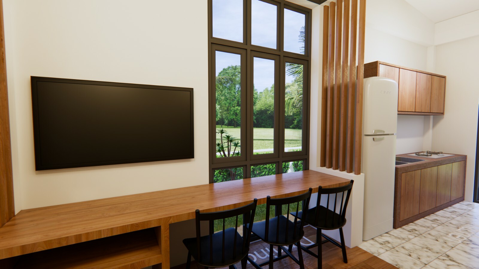 Modern Small House Plan 44×9 Meter 13×30 Feet 2 Beds 1 Bath Slap (A4 Hard Copy)