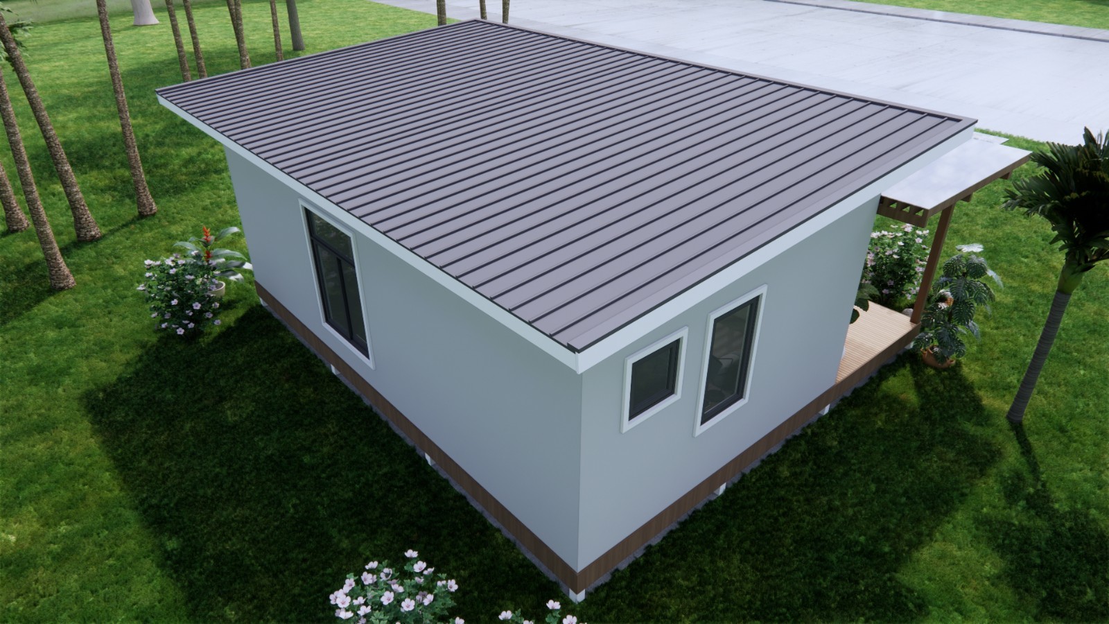 23×20 Feet Farm House Design 7×6 Meter 1 Bed 1 Bath Shed Roof PDF &A4 Hard Copy