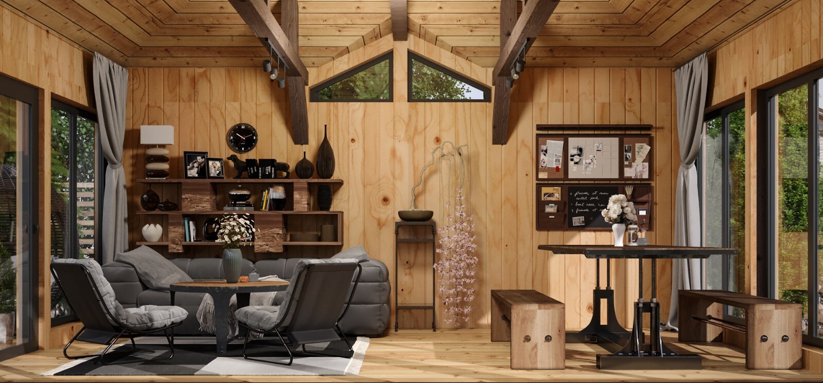 25×18 Backyard Office / Bar / Tiny House Architectural Build Plans PDF Download