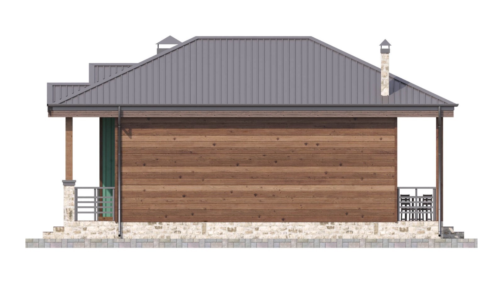 Charming Tiny House 1 Bed, 1 Bath, 583SF Architectural Build Plans PDF Download