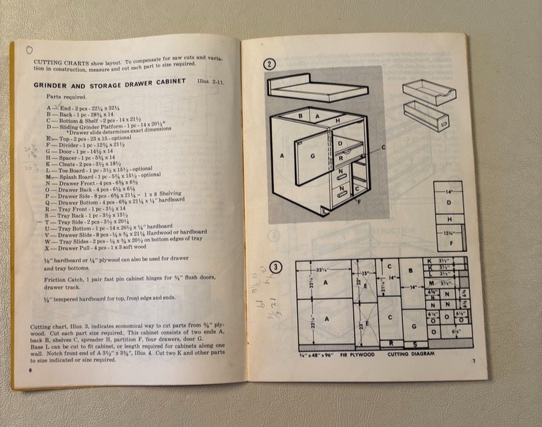 Vintage 1970 How to plan and Build a Home Workshop Booklet by Donald R. Brann