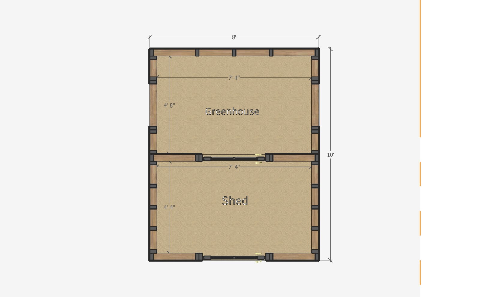 8’x10′ DIY Greenhouse Building Guide, Garden Shed Plans, Material List Included