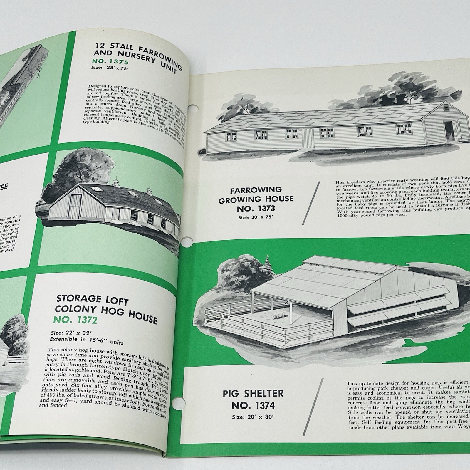 1960 Hog Houses And Equipment Garage Weyerhaeuser 4 Square Guide Manual Plans