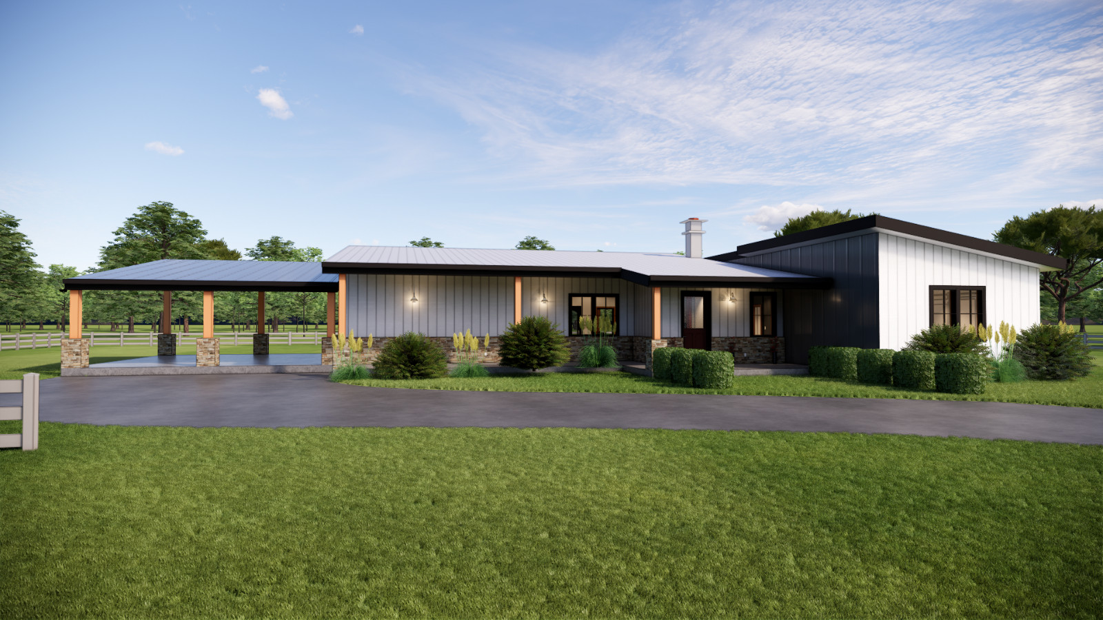 Cove Branch Barndominium – 3 Bedrooms / 2.5 Baths 2,323 SF Design Blueprints