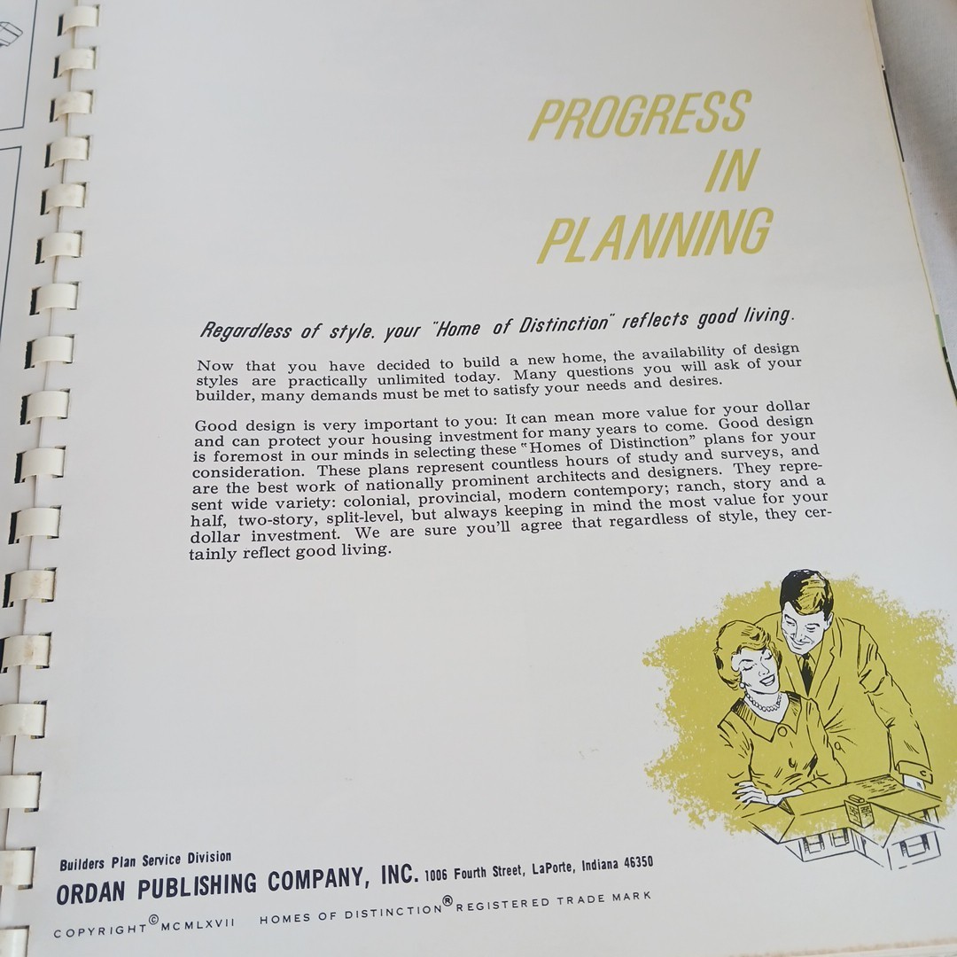 Vintage 1967 Homes Of Distinction Builder Catalog Floor Plans Groovy